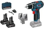 Bosch Prof.-Set: Akku-Bohrschrauber GSR 12V-15 + 39-tlg. Zubeh&ouml;r in Handwerkertasche