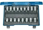 GEDORE Stecknuss-Satz 1/2" T20 bis T60 und E10 bis E24 17-teilig