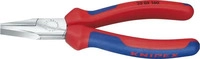 Flachzange, Kopf verchromt, Griffe mit Mehrkomponenten-Kunststoffh&uuml;llen, KNIPEX
