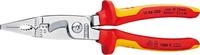 KNIPEX Elektroinstallationszange verchromt VDE 200mm