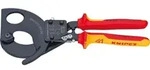 VDE-Kabelschere, Kopf lackiert, Knipex L&auml;nge: 280 mm