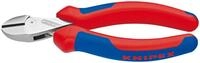 KNIPEX Kompakt-Seitenschneider verchromt mit Kunststoff-Griffen 160mm