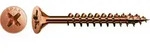 SPAX Universalschraube Br&uuml;niert - Vollgewinde, Senkkopf, Kreuzschlitz, 4CUT