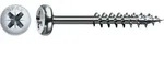 SPAX Universalschraube WIROX - Teilgewinde, Halbrundkopf, Kreuzschlitz, 4CUT