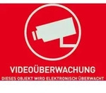 ABUS Warnaufkleber "Video&uuml;berwachung" Gr&ouml;&szlig;e: 148 x 105 mm|Version: ohne ABUS Logo
