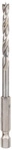 Bosch Holzspiralbohrer mit 1/4-Zoll Sechskantschaft, 5 x 52 x 99 mm Gesamtl&auml;nge mm: