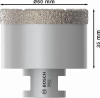 Bosch PRO Core Cutter dry, 60 x 35 x 22,23 mm Durchmesser (D) mm: 60