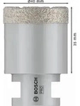 Bosch PRO Core Cutter dry, 40 x 35 x 22,23 mm Durchmesser (D) mm: 40