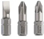Bosch Schrauberbit-Set Extra-Hart (gemischt), 3-teilig, S 1,0x5,5, PH2, PZ2, 25 mm