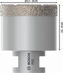 Bosch PRO Core Cutter dry, 51 x 35 x 22,23 mm Durchmesser (D) mm: 51
