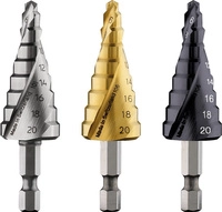 Bosch Stufenbohrer HSS-TiN, 4 - 20 mm, 1/4-Zoll, 70,5 mm, 9 Stufen