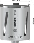 Bosch PRO Core Cutter dry, 132 x 150 mm, G 1/2 Zoll Durchmesser mm: 132