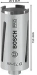 Bosch PRO Core Cutter dry, 72 x 150 mm, G 1/2 Zoll Durchmesser mm: 72