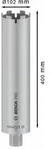 Bosch PRO Core Cutter dry, 102 x 400 mm, 1 1/4 Zoll UNC Durchmesser mm: 102