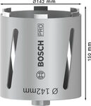 Bosch PRO Core Cutter dry, 142 x 150 mm, G 1/2 Zoll Durchmesser mm: 142