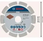 Bosch PRO Mortar Diamanttrennscheibe, 125 x 22,23 mm Durchmesser mm: