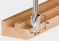 Festool Spiralnutfr&auml;ser HS Spi S8 D20/25 D: 20.00 mm