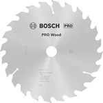 Bosch PRO Wood Kreiss&auml;geblatt, 190 x 2.6 x 20 mm Z&auml;hnezahl: 24|Au&szlig;endurchmesser