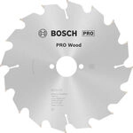 Bosch PRO Wood Kreiss&auml;geblatt, 190 x 2 x 30 mm Z&auml;hnezahl: 16|Au&szlig;endurchmesser mm: