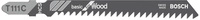Bosch Stichs&auml;geblatt T 111 C Basic for Wood, 5er-Pack Paketinhalt: 5er-Pack