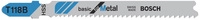 Bosch Stichs&auml;geblatt T 118 B Basic for Metal, 100er-Pack Paketinhalt: 100 St&uuml;ck