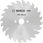 Bosch PRO Wood Kreiss&auml;geblatt, 150 x 2.4 x 20 mm Z&auml;hnezahl: 24|Au&szlig;endurchmesser