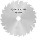 Bosch PRO Wood Kreiss&auml;geblatt, 254 x 2 x 30 mm Z&auml;hnezahl: 24|Au&szlig;endurchmesser mm: