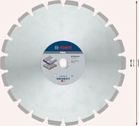 Bosch PRO Asphalt Diamanttrennscheibe, 450 x 25,4 mm Durchmesser mm: 450