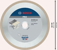Bosch PRO Ceramic Diamanttrennscheibe, 230 x 25,4 mm Bohrungsdurchmesser mm: