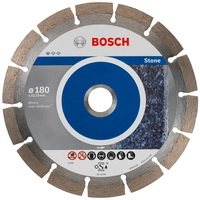 Bosch Diamanttrennscheibe Standard for Stone, 180 x 22,23 x 2 x 10 mm, 10er-Pack