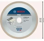 Bosch PRO Ceramic Diamanttrennscheibe, 200 x 25,4 mm Bohrungsdurchmesser mm: