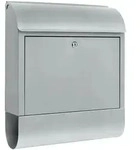 Burg W&auml;chter Stahl-Briefkasten SCANDIC 825 Farbe: silber