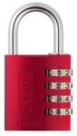 ABUS Zahlenschloss 145 Farbe: Rot|Gr&ouml;&szlig;e: 145/40