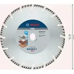 Bosch PRO Multi Material Diamanttrennscheibe, 300 x 25,4 mm Paketinhalt: