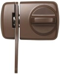 ABUS T&uuml;r-Zusatzschloss 7530 (Metall) mit Sperrb&uuml;gel Farbe: Braun