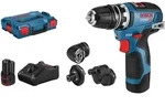 Bosch Akku-Bohrschrauber GSR 12V-35 FC, mit 2 x 3.0 Ah Li-Ion Akku, 4 Aufs&auml;tze,