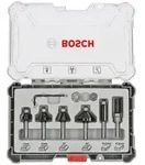 Bosch 6-teiliges Rand- und Kantenfr&auml;ser-Set, 8-mm-Schaft Schaft mm: 8