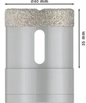 Bosch PRO Core Cutter dry X-Lock, 40 x 35 mm Durchmesser (D) mm: 40