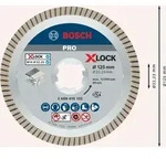 Bosch PRO Ceramic X-Lock Diamanttrennscheibe, 125 x 22,23 mm, 22,23 mm Durchmesser