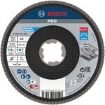 Bosch PRO X571 X-Lock F&auml;cherschleifscheibe, 125 mm, G60 K&ouml;rnung: 60