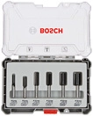 Bosch Fr&auml;ser-Set, 6-teiliges Nutfr&auml;ser-Set, 8-mm-Schaft Schaft Zoll: 1|Schaft mm: 8