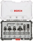 Bosch 6-teiliges Rand- und Kantenfr&auml;ser-Set, 6-mm-Schaft Schaft mm: 6