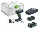 Festool Akku-Bohrschrauber T 18+3 HPC 4,0 I-Plus Ausf&uuml;hrung: Basic Plus + 2 x