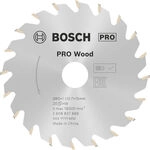 Bosch PRO Wood cordless Kreiss&auml;geblatt, 85 x 1,1 x 15 mm Z&auml;hnezahl: 20|Bohrung mm: