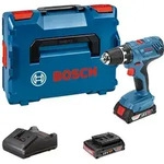 Bosch Akku-Bohrschrauber GSR 18V-21, 2 x Akku GBA 18V 2.0Ah in L-Case Akku...