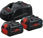 Bosch Starter-Set 2 x PC18V5.5 + Ladeger&auml;t GAL1880CV Betriebsart:...