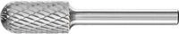 Hartmetall-Fr&auml;sstift mit 6-mm-Schaft, Kugelzylinderform WRC (Walzenrund), Zahnung 3