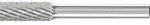 Hartmetall-Fr&auml;sstift mit 6 mm Schaft, Zylinderform ZYA, Zahnung 3 PLUS Form:...