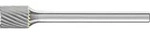Hartmetall-Kleinfr&auml;sstift mit 3-mm-Schaft, Zylinderform ZYA, Zahnung 5 Form:...