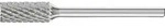 Hartmetall-Kleinfr&auml;sstift mit 3-mm-Schaft, Zylinderform ZYA, Zahnung 4 Form: ZYA-S